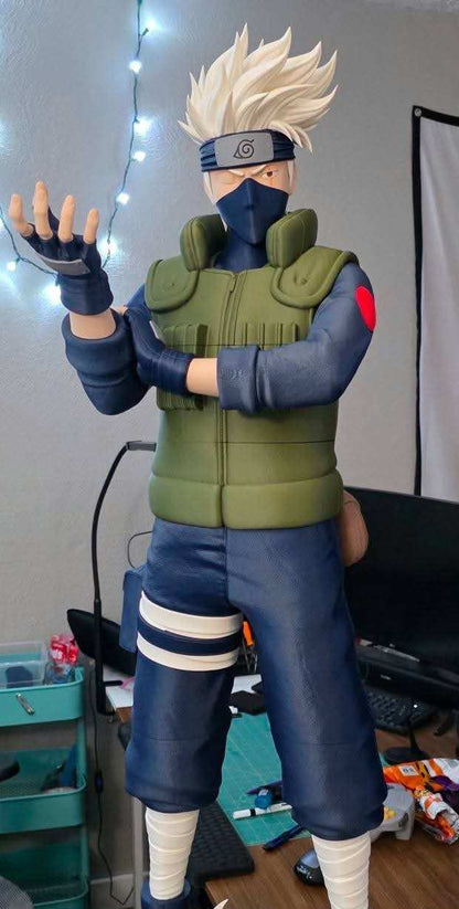 Life size 6ft Kakashi Hatake anime statue standing tall for Naruto fans and collectors