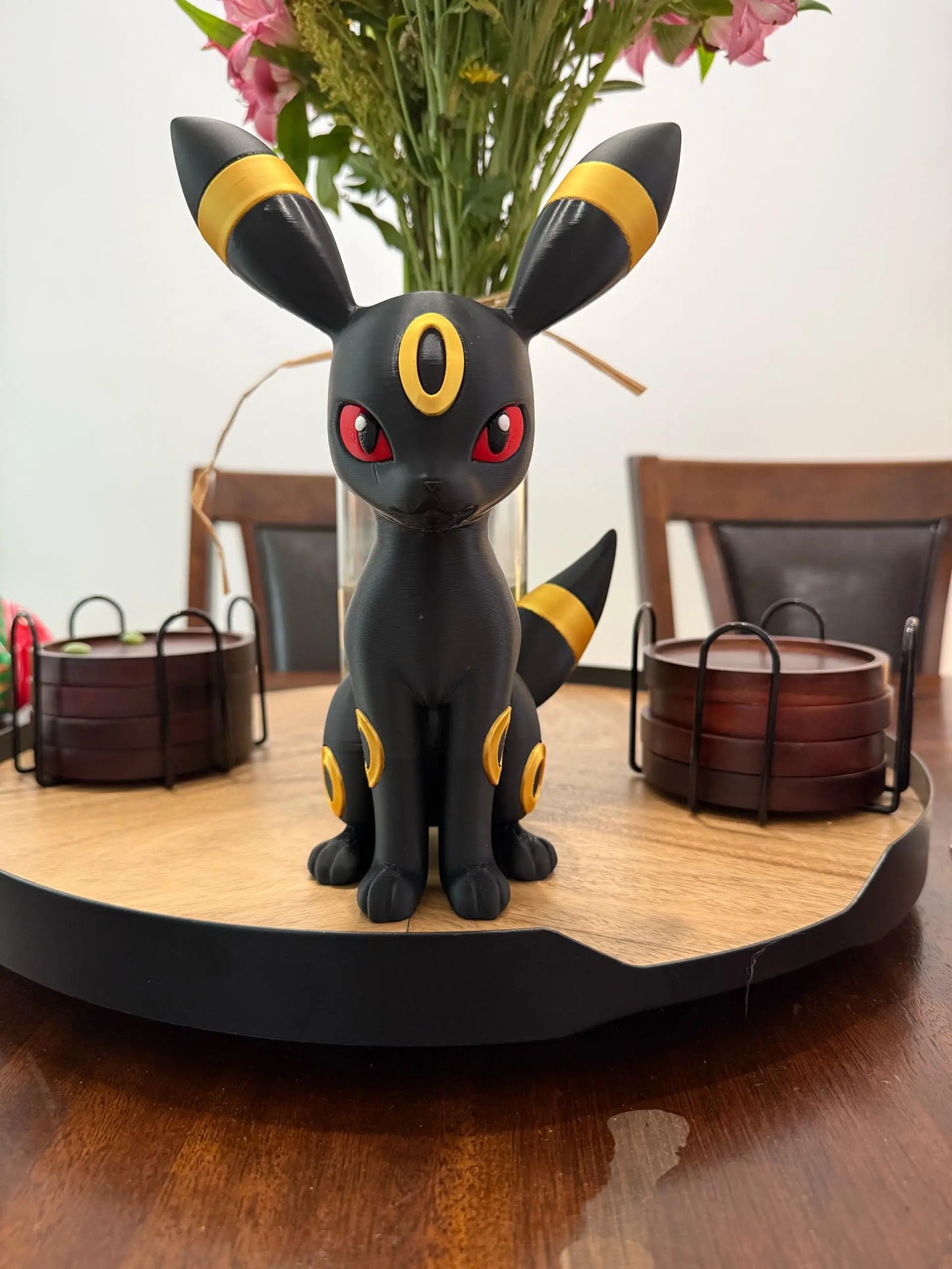 12" 1ft Umbreon Pokémon statue (yellow)instead of gold unless you want gold by 3dCurioPrints