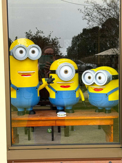 Despicable Me minions 3-pack featuring Steve 17", Kenny 24", and Bill 15" figures