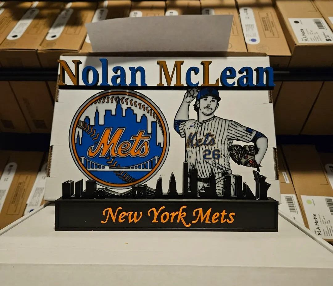 All sports 10 inch nameplate featuring NFL, NBA, MLB athletes like Kobe, Jordan, LeBron, Curry, Ohtani, and Brady