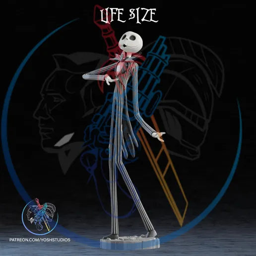 Life size 6ft Jack Skellington in pieces by 3dCurioPrints