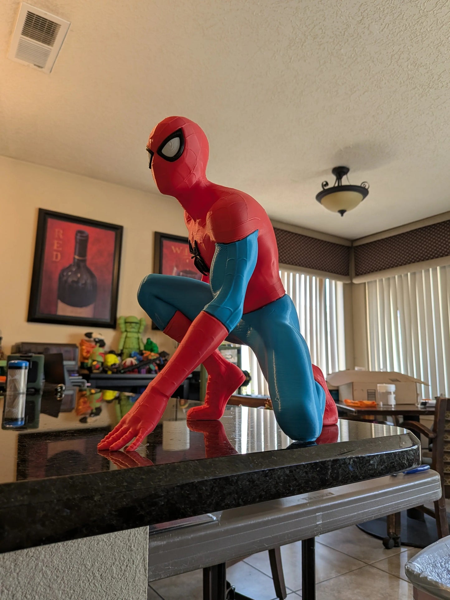 16" 1ft 4in Spiderman due to shape arm and leg glued on your end by 3dCurioPrints