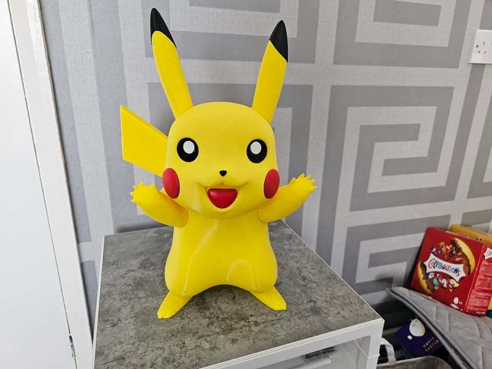 Large 1:1 1ft life size full size pokemon pikachu #0025 by 3dCurioPrints
