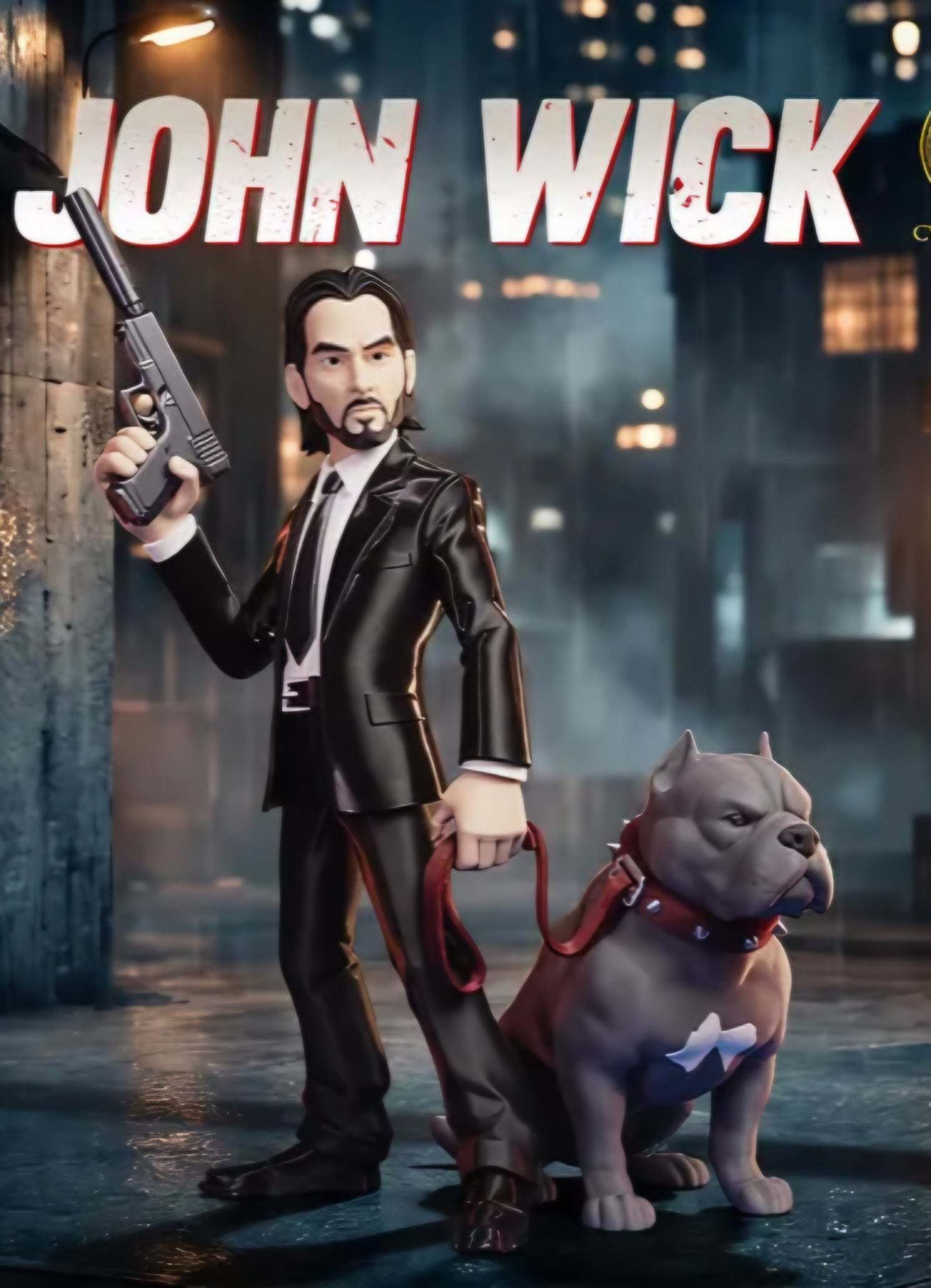 21" 1ft 9in John Wick and dog massive by 3dCurioPrints