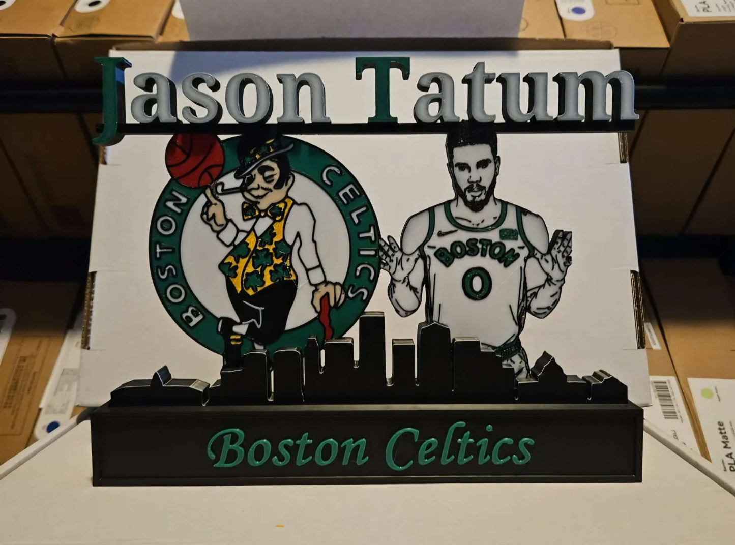 All sports 10-inch nameplate featuring NFL, NBA, MLB athletes like Jordan, Kobe, LeBron, Curry, Ohtani, and Brady