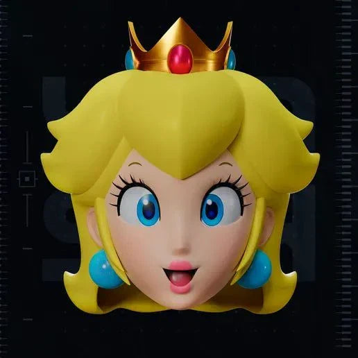 Princess Peach helmet mask with magnetic fasteners one size fits all cosplay accessory