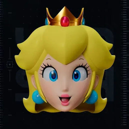 Princess Peach helmet mask with magnetic fasteners one size fits all cosplay accessory