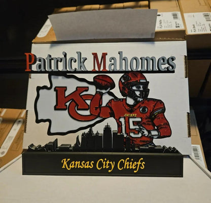 All sports 10-inch nameplate featuring NFL, NBA, and MLB stars like Kobe, Jordan, LeBron, Curry, Ohtani, and Brady