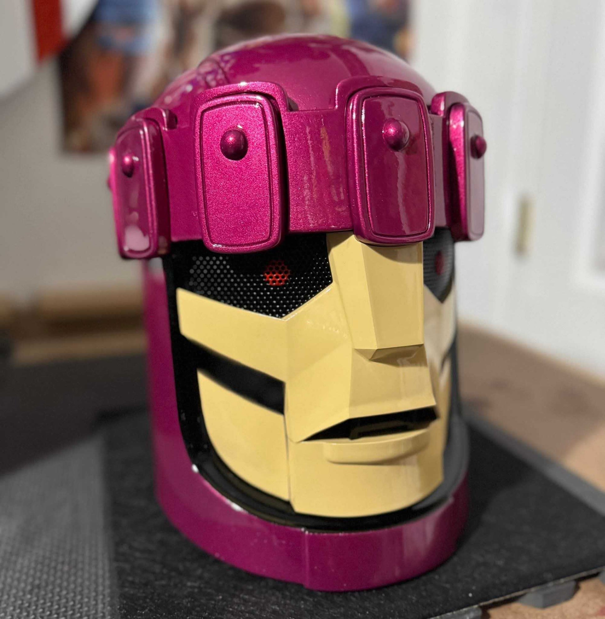 Sentinel helmet cosplay mask in one size fits heads up to 24 inches unpainted colored