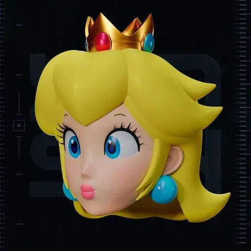 Princess Peach helmet mask with magnetic fasteners one size fits all cosplay accessory