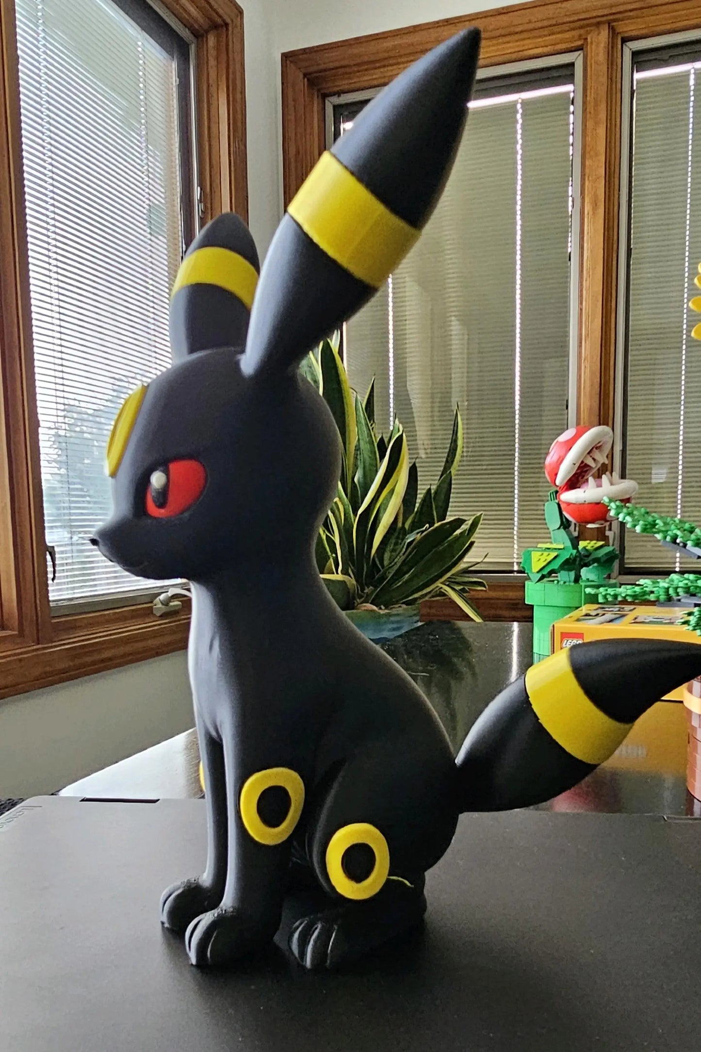 12" 1ft Umbreon Pokémon statue (yellow)instead of gold unless you want gold by 3dCurioPrints