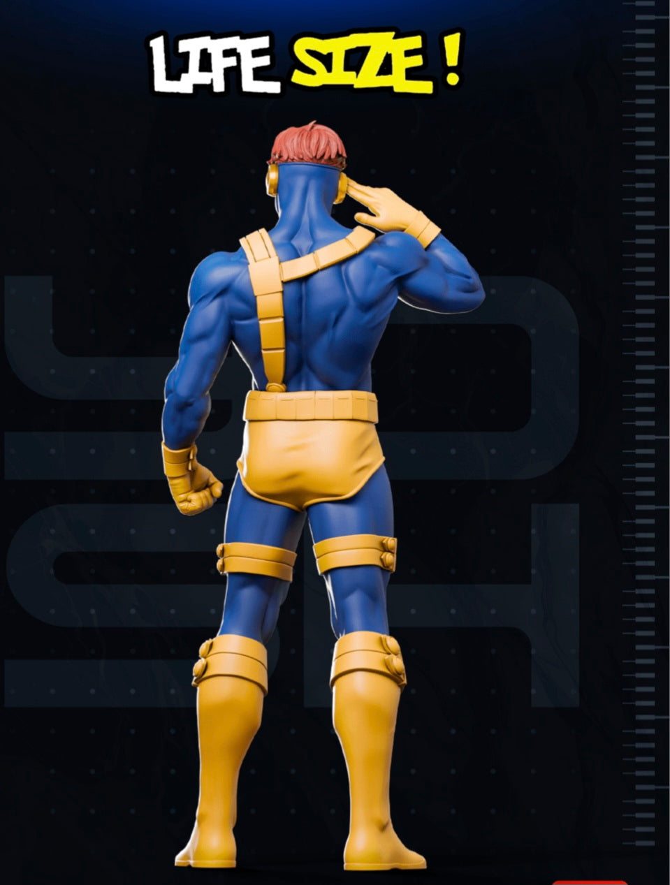 Life size 1:1 Cyclops X-Men 6 ft made to order 3 to 4 weeks by 3dCurioPrints