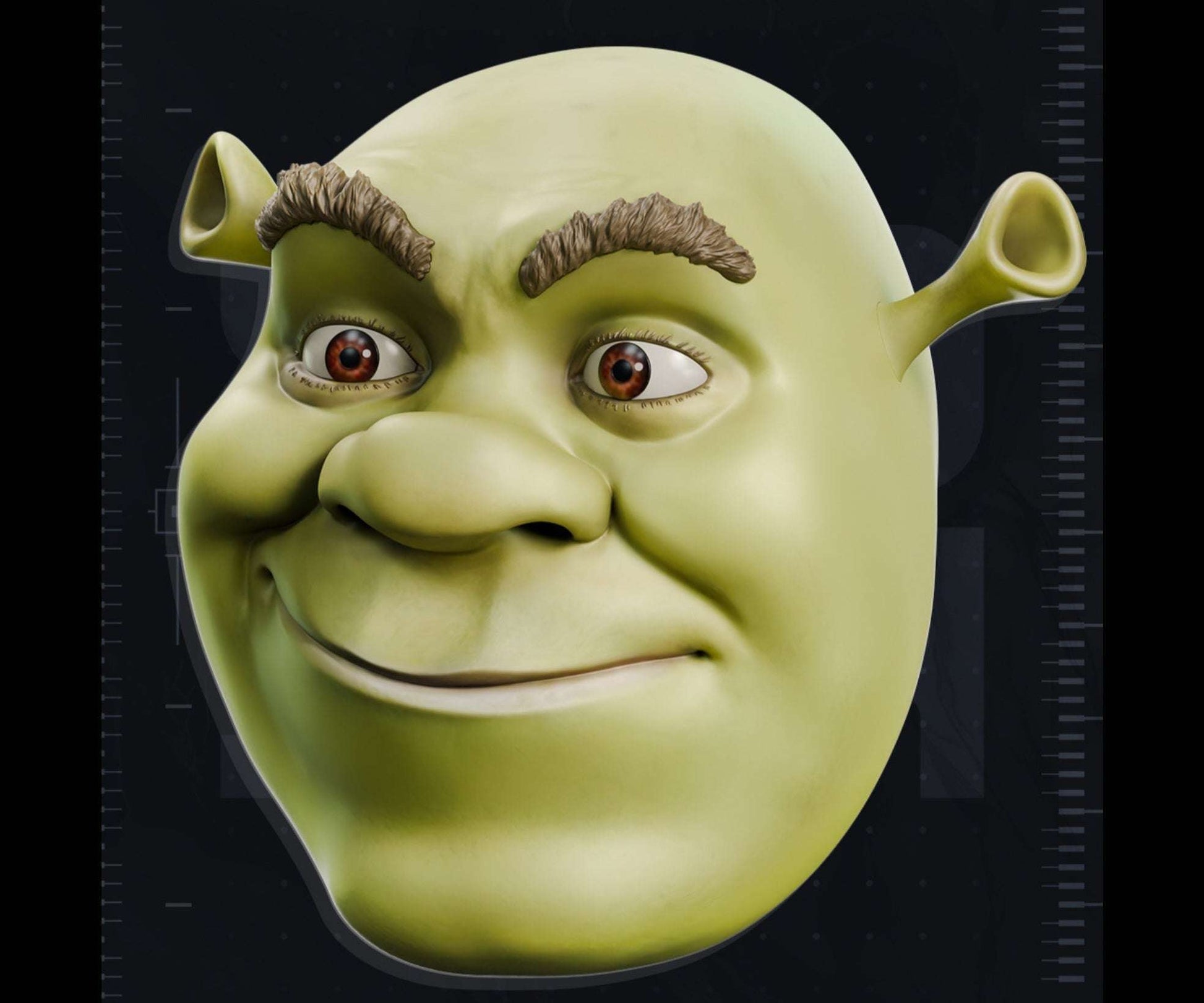 Shrek mask helmet cosplay prop fitting heads up to 24 inches for costume parties and collectibles
