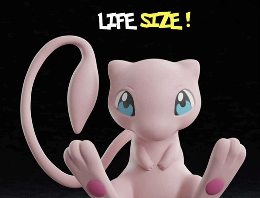 Life size full size 1ft Mew pokemon #0151 bust statue figure by 3dCurioPrints
