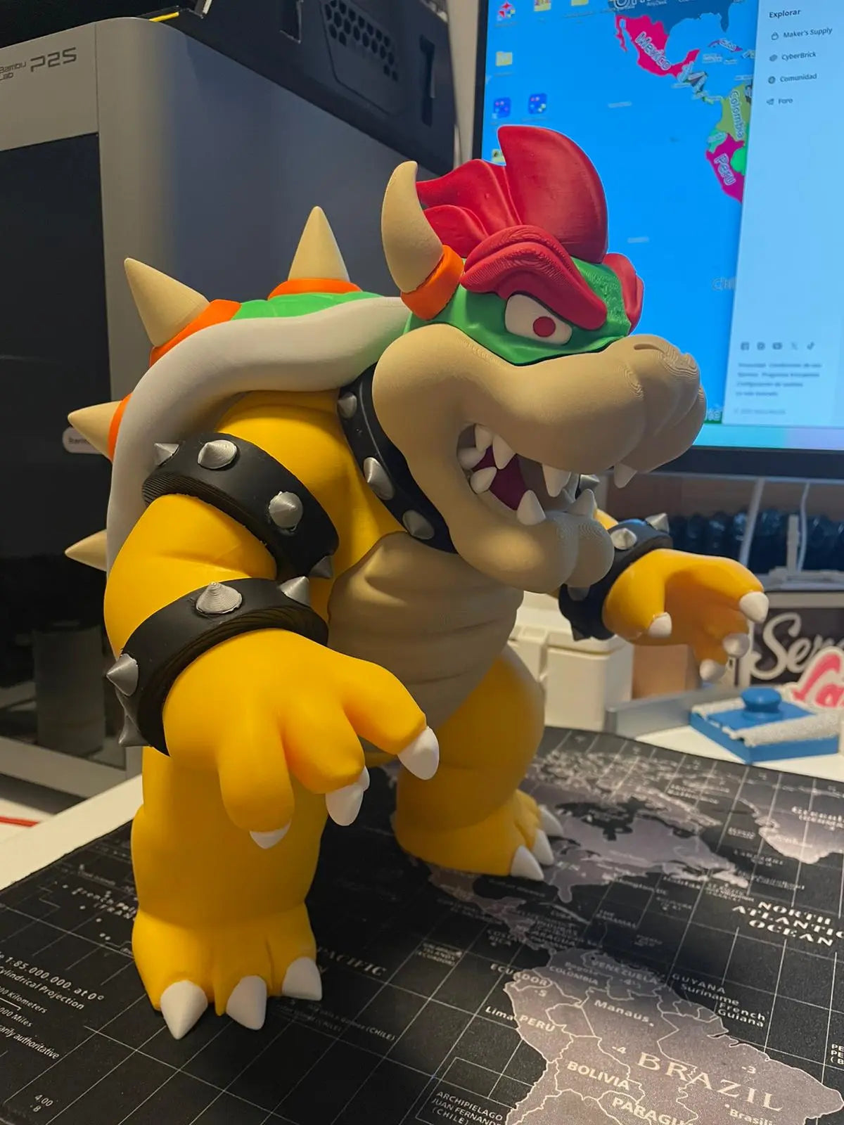1ft 2in Bowser statue 14" 6 walls heavy quality piece by 3dCurioPrints