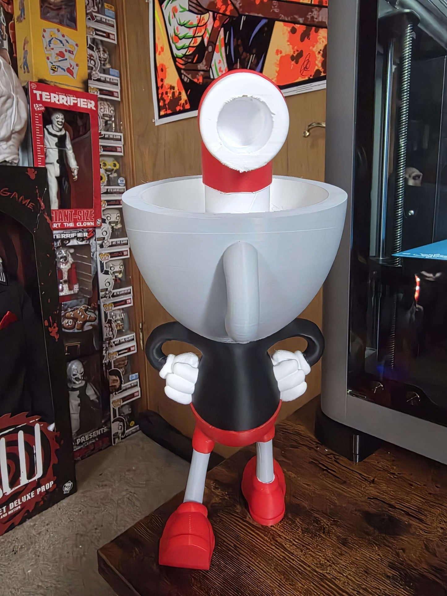 Large 10" cuphead bust statue figure made to order by 3dCurioPrints