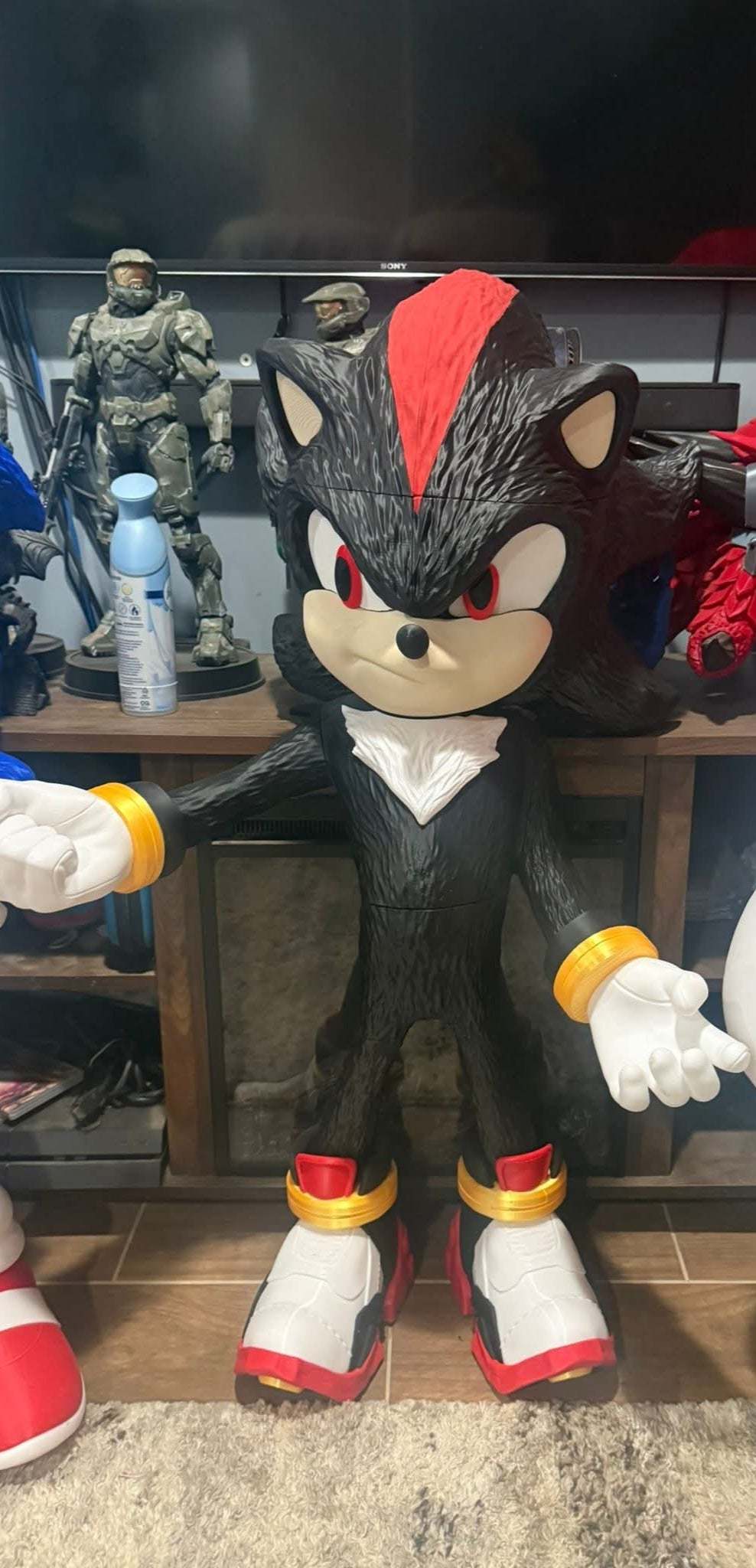 Life size 39 inch Shadow the Hedgehog figure made to order with 3-4 week production time