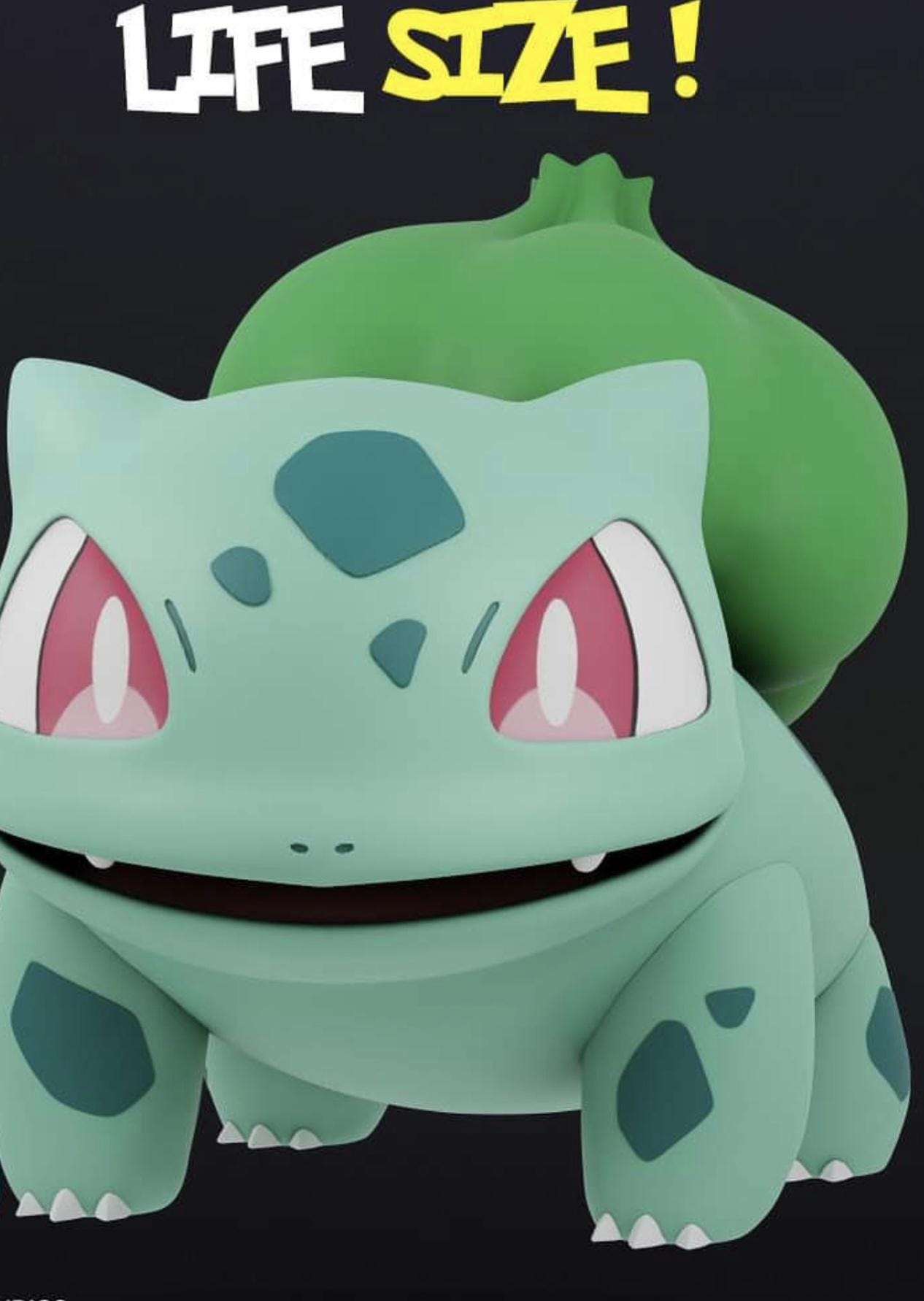 Full size bulbasaur pokemon 2ft 3 in made to order #0001 by 3dCurioPrints