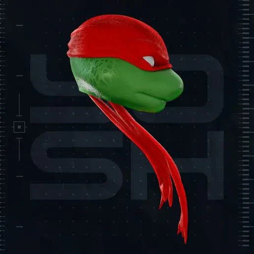 TMNT Raphael helmet mask rare design done in a week
