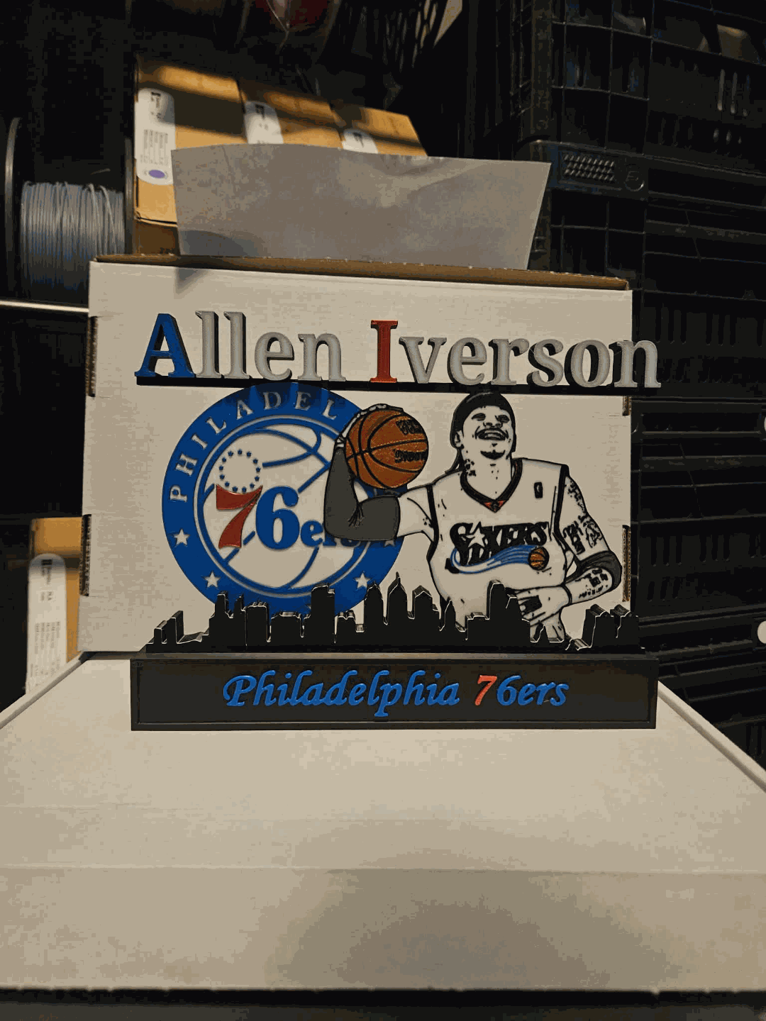 All sports 10 inch nameplate featuring NFL, NBA, and MLB athletes like Kobe, Jordan, LeBron, Curry, Ohtani, and Brady