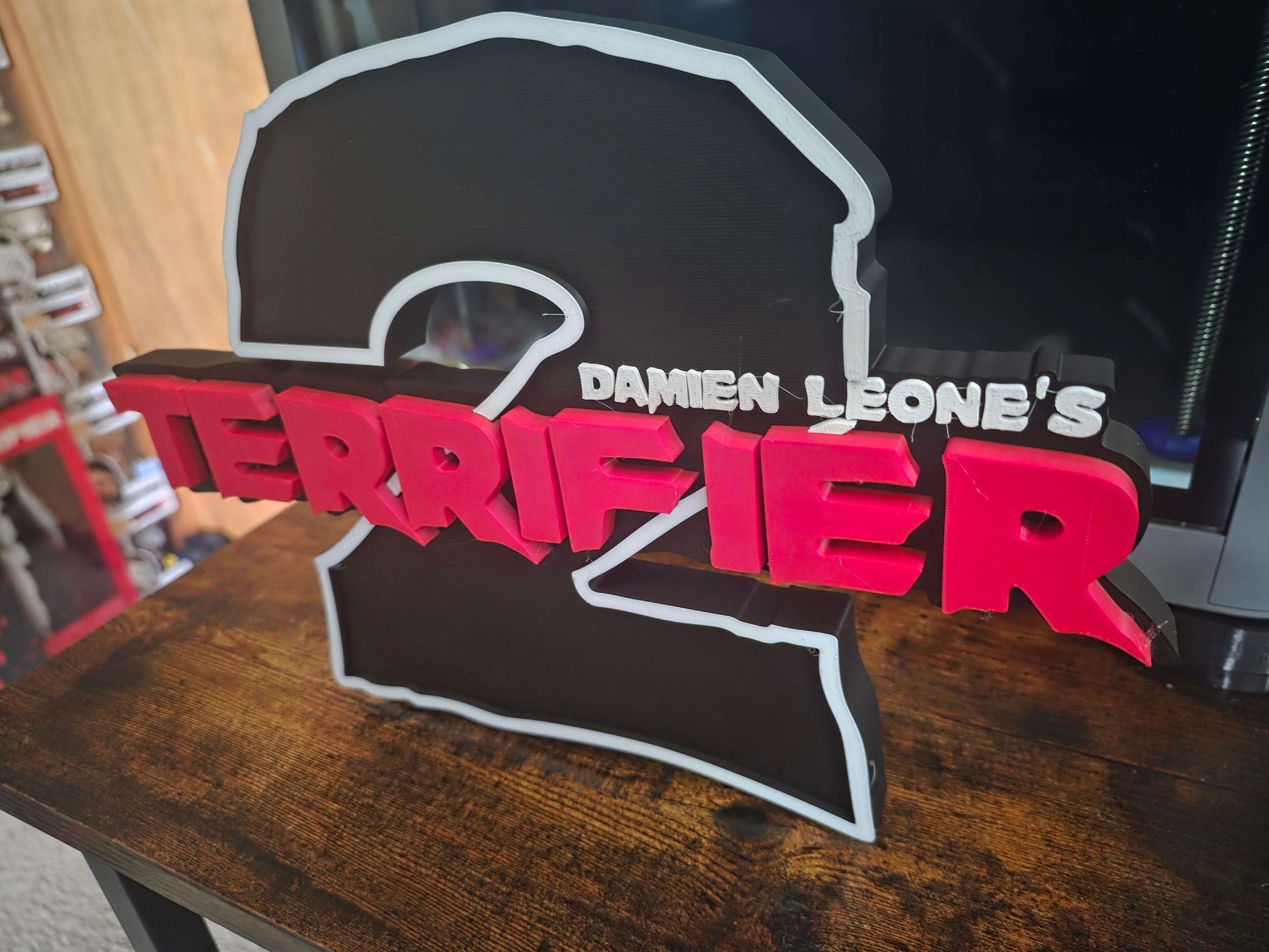 Terrifier 2 Art the Clown 12-inch horror logo prop handcrafted collectible
