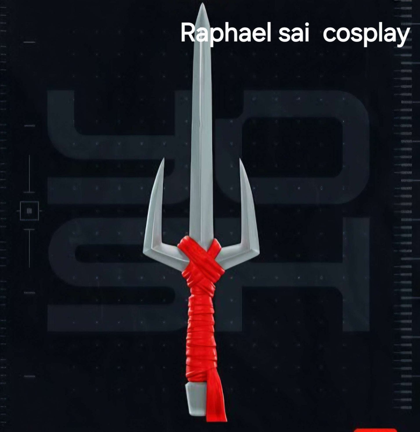 Tmnt Raphael sai cosplay weapon ready to ship, rare Teenage Mutant Ninja Turtles prop