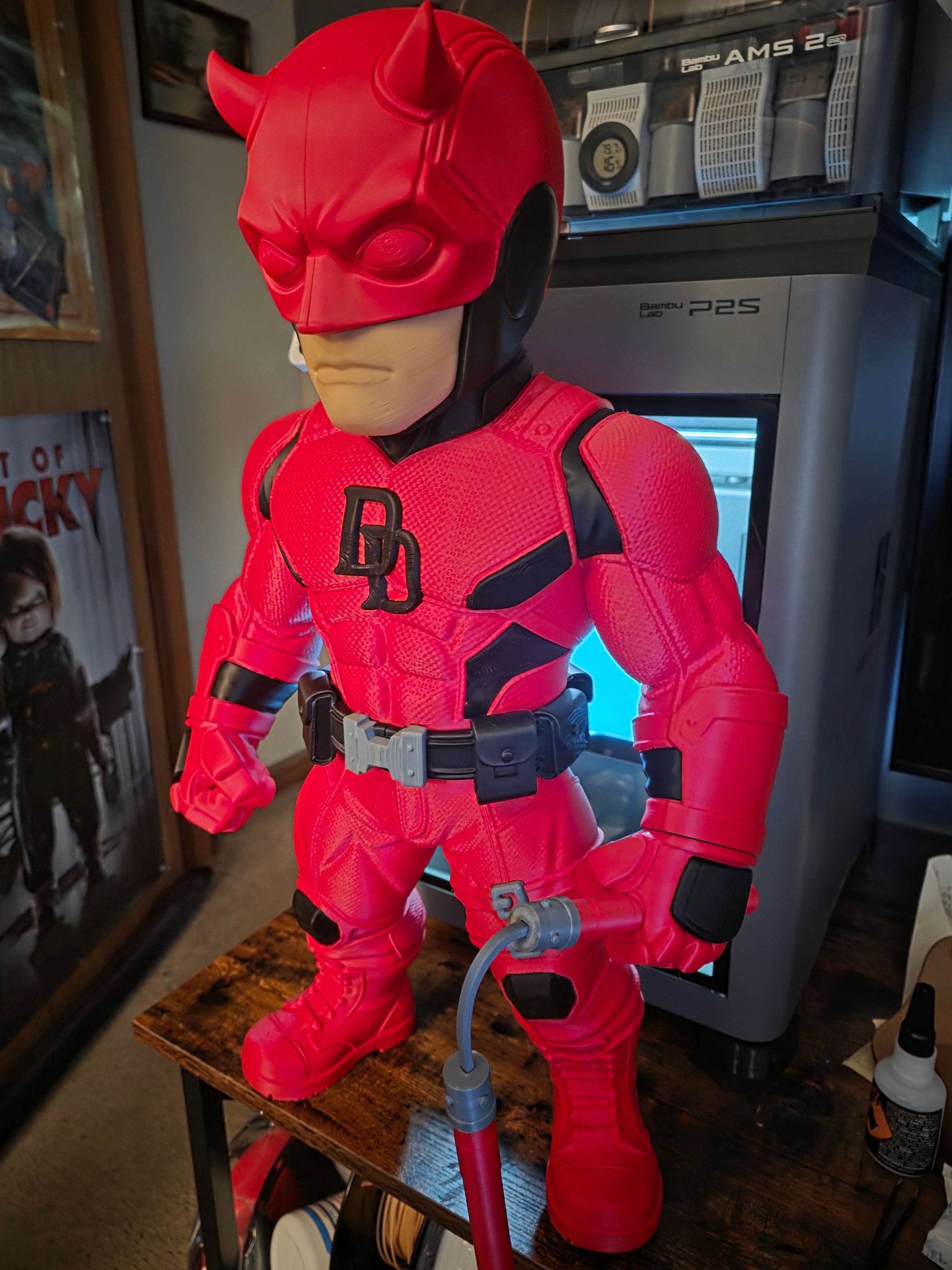 24" Daredevil vigilante bust statue figure showcasing detailed superhero silhouette