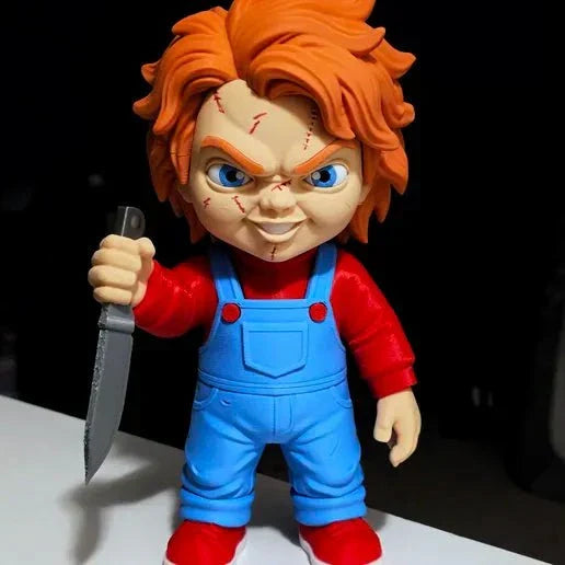 21 inch Chucky bust statue showing head and shoulders with iconic grin