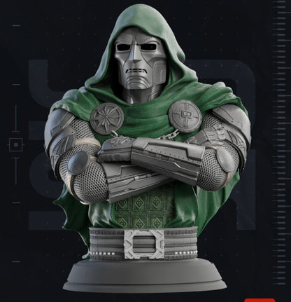 32" life size Dr. Doom Marvel Avengers bust 2.8 feet detailed sculpture