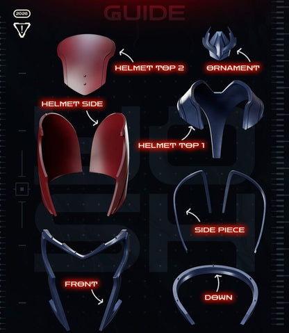 Doomsday magneto mask fits heads up to 24" by 3dCurioPrints