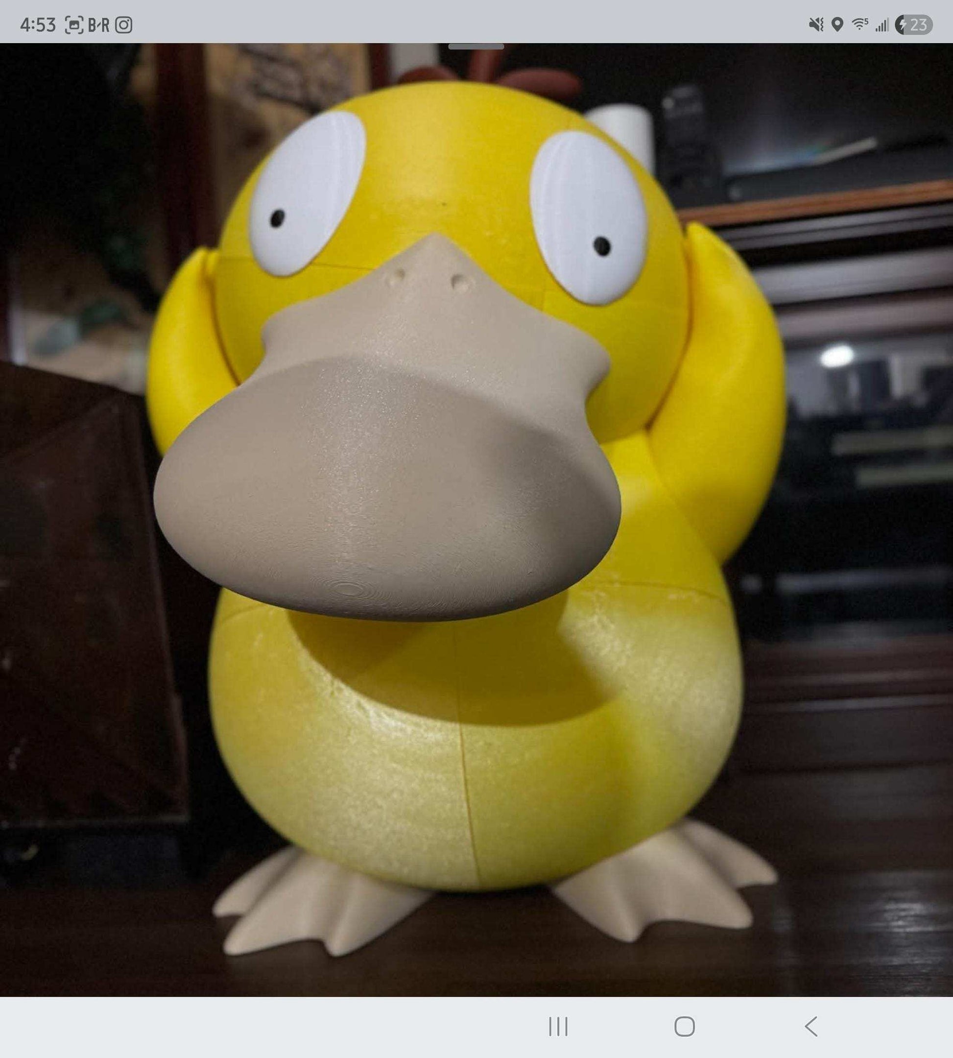 Full size 1:1 2ft 5in pokemon psyduck #0054 by 3dCurioPrints