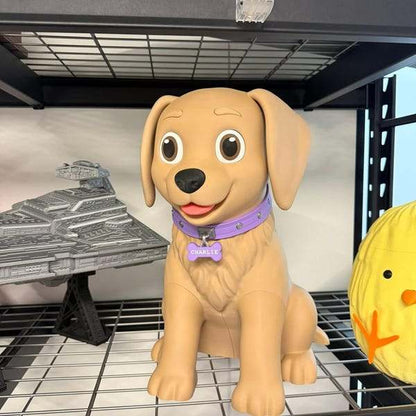 20" customizable large dog folder labrador retriever you pick name and collar color by 3dCurioPrints
