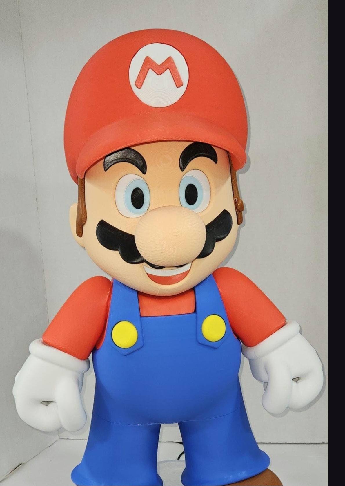 Large 1:1 27" Mario bust lifesize fullsize video game figure bust statue figure by 3dCurioPrints