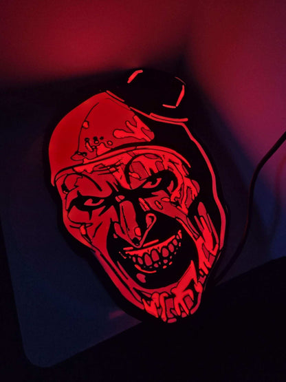 Terrifier art the clown lightbox with stand by 3dCurioPrints