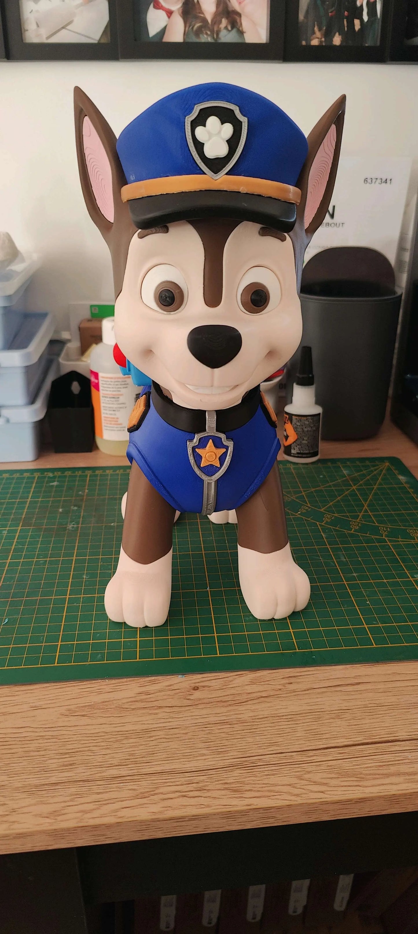 20" 1ft 8in Chase Paw Patrol bust statue by 3dCurioPrints