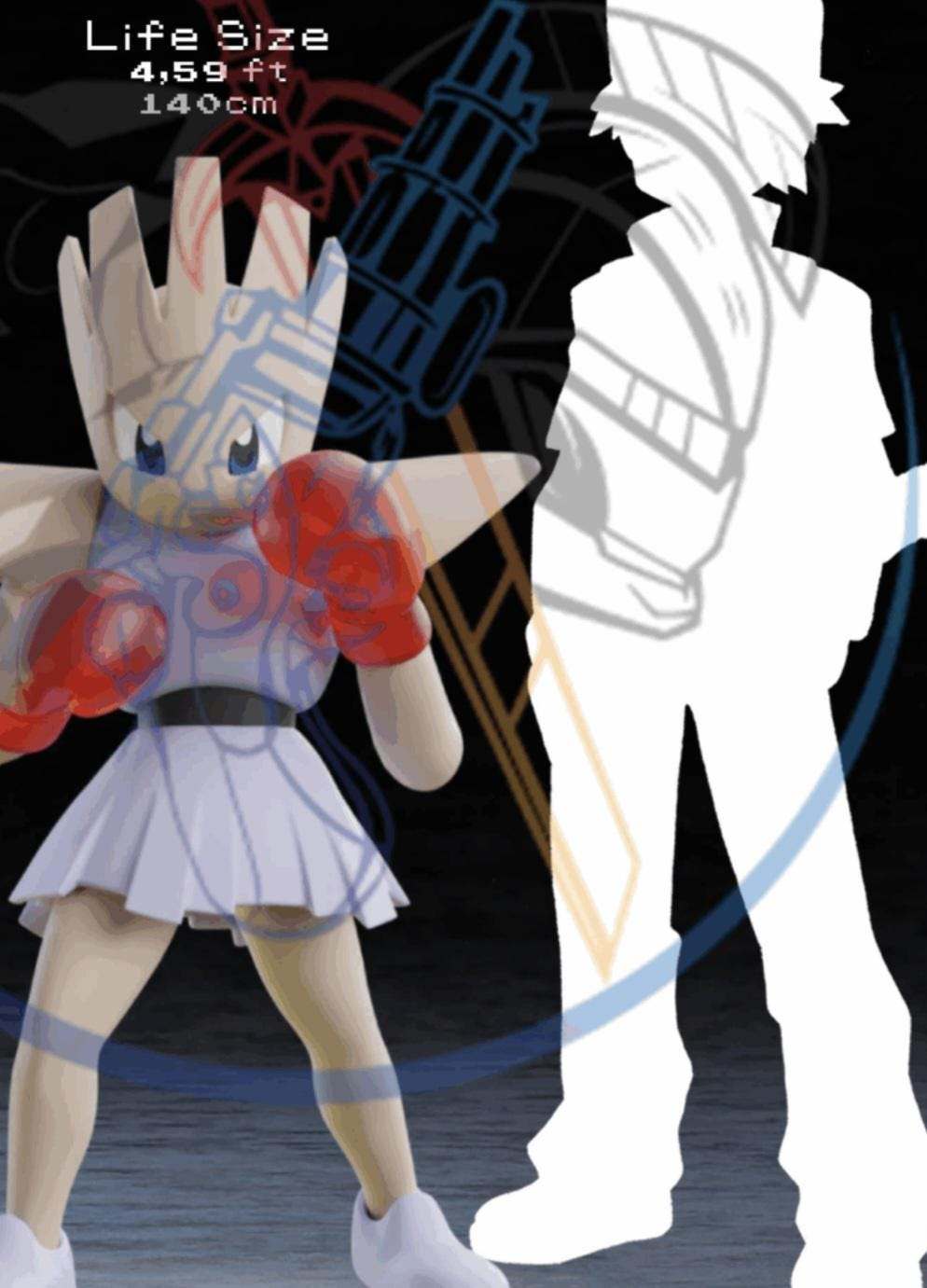 Full size hitmonchan 1:1 4ft 6in pokemon bust statue figure #0107 by 3dCurioPrints