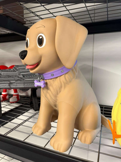20" customizable large dog folder labrador retriever you pick name and collar color by 3dCurioPrints