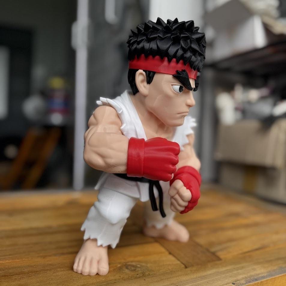 22-inch Ryu Street Fighter bust statue for gamer collections and displays