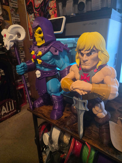 (2) Package deal 20" skelator +17" he-man by 3dCurioPrints