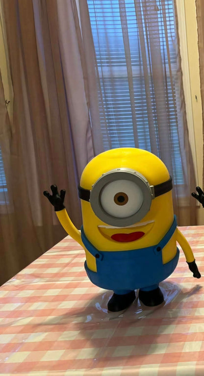 17-inch handmade Steve figure from Despicable Me Minions movie, middle character in last image