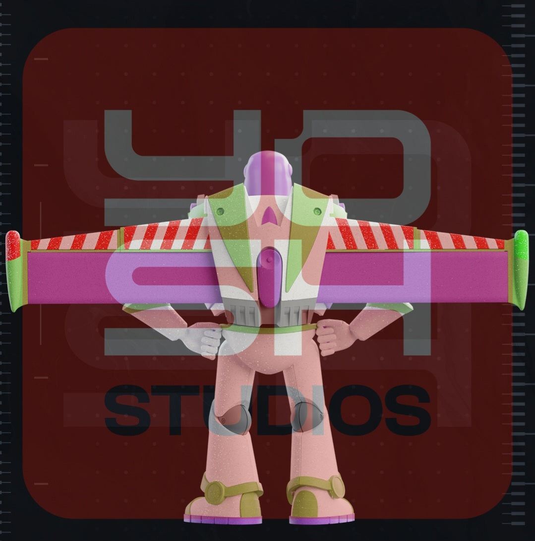 4ft Life size Buzz Lightyear wings glued on your side by 3dCurioPrints