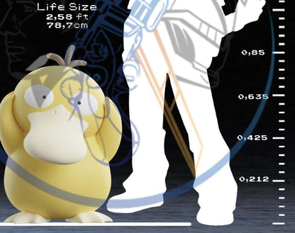 Full size 1:1 2ft 5in pokemon psyduck #0054 by 3dCurioPrints