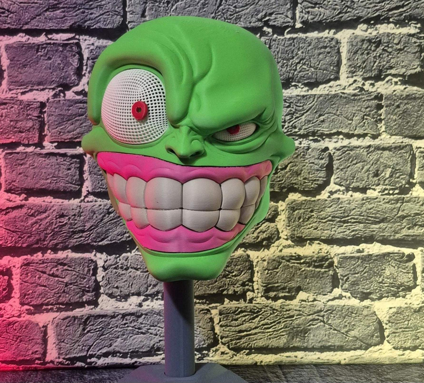 The mask from the movie 1 size fits all with magnets fits heads up to 24" by 3dCurioPrints
