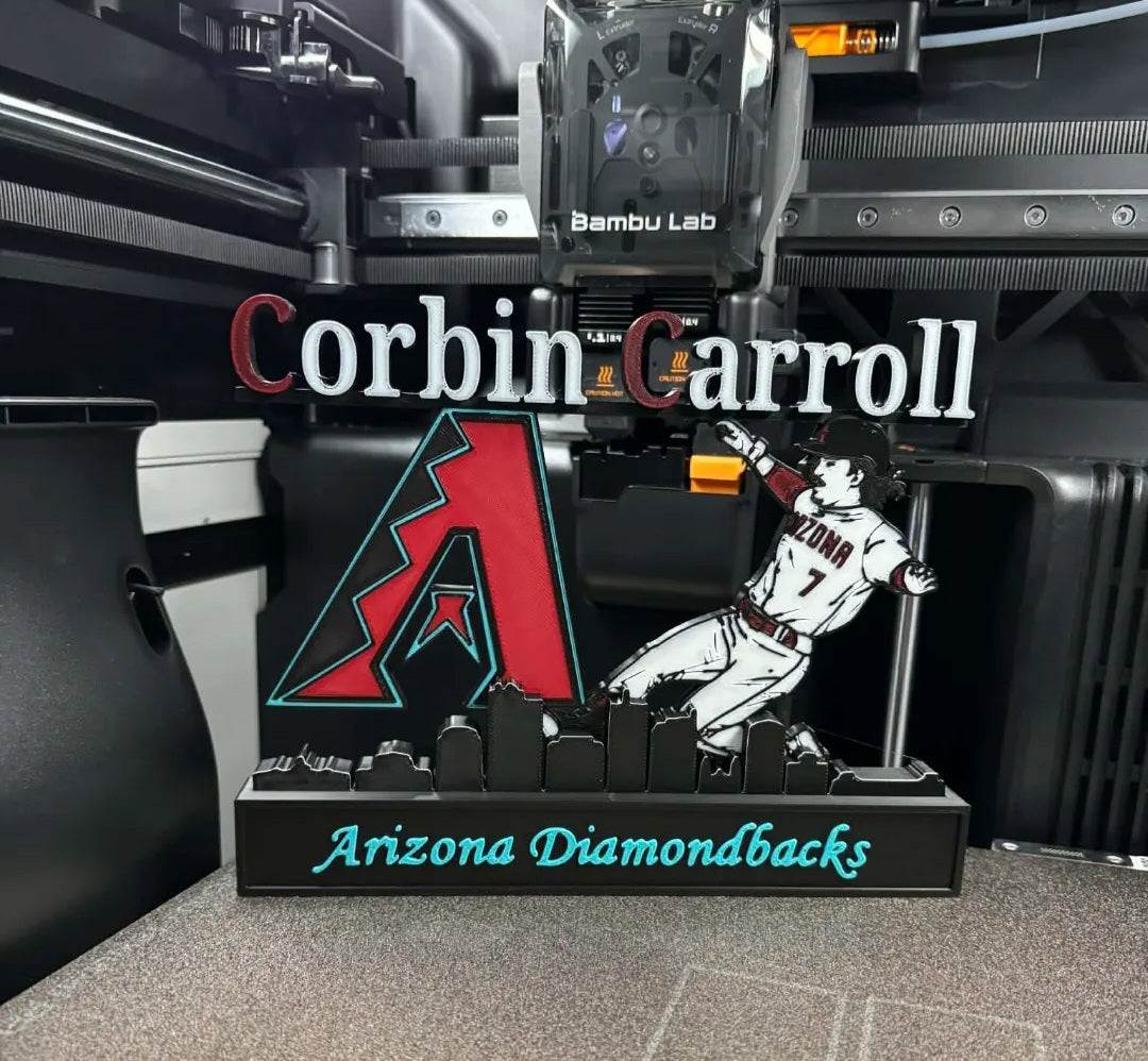 All sports 10-inch nameplate featuring NFL, NBA, MLB athletes like Kobe, Jordan, LeBron, Curry, Ohtani, and Brady