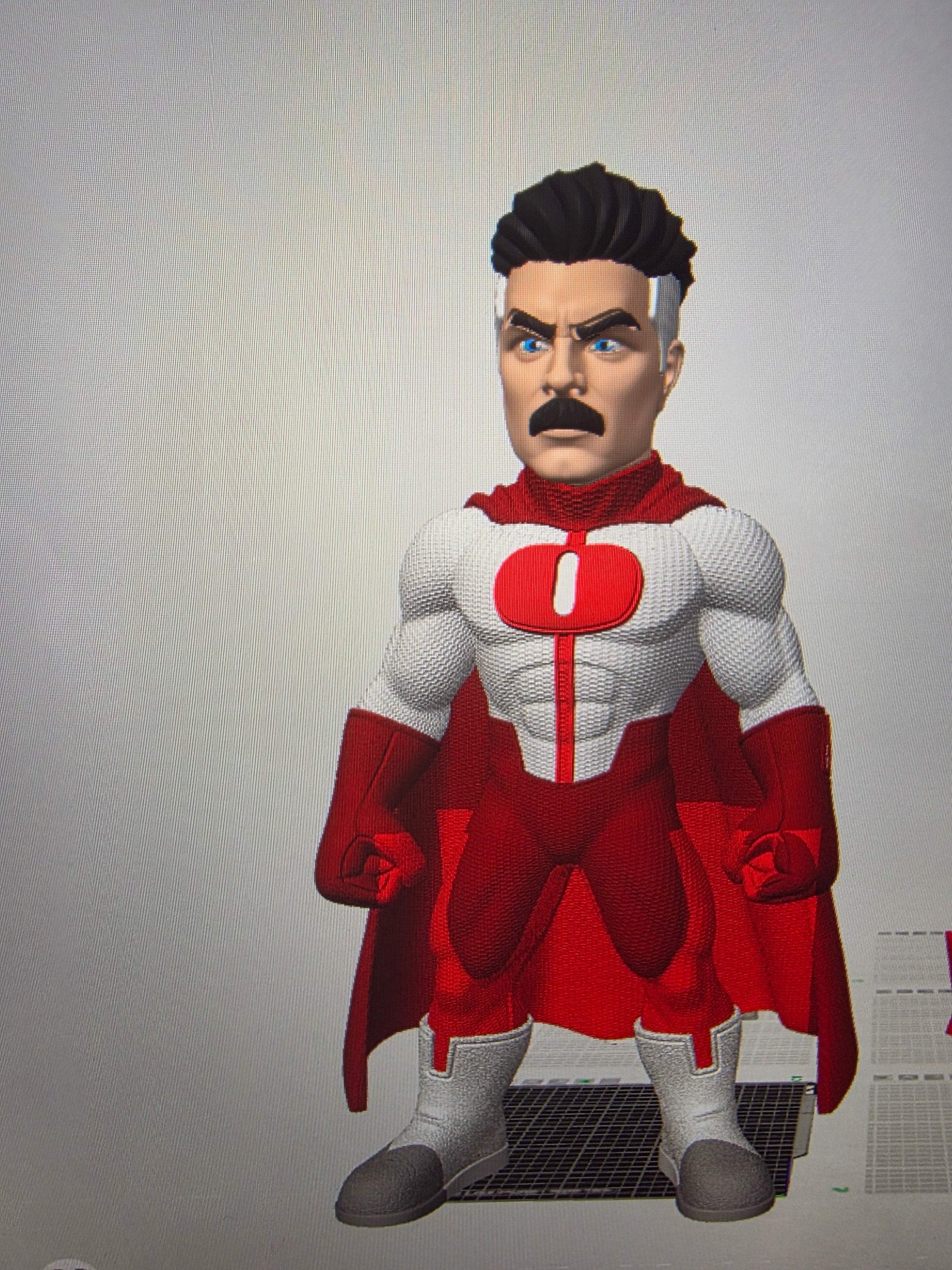 20" 1ft 8in Omni Man collectible figure from Invincible with cape