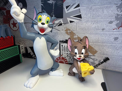 (2) pack 1ft 4in Tom 9" Jerry from Tom and Jerry made both 2x size by 3dCurioPrints