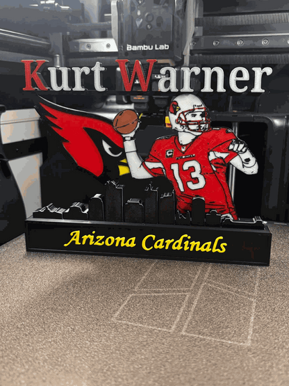 All sports 10" nameplate featuring NFL, NBA, MLB athletes like Kobe, Jordan, LeBron, Curry, Ohtani, and Brady