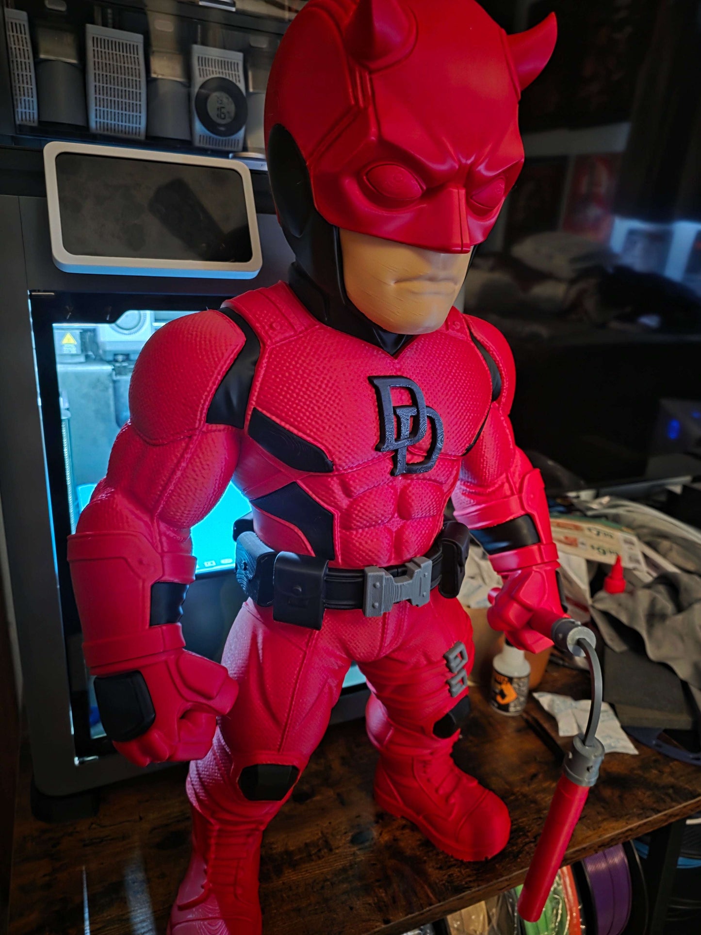 24-inch Daredevil vigilante bust statue figure showcasing detailed superhero silhouette