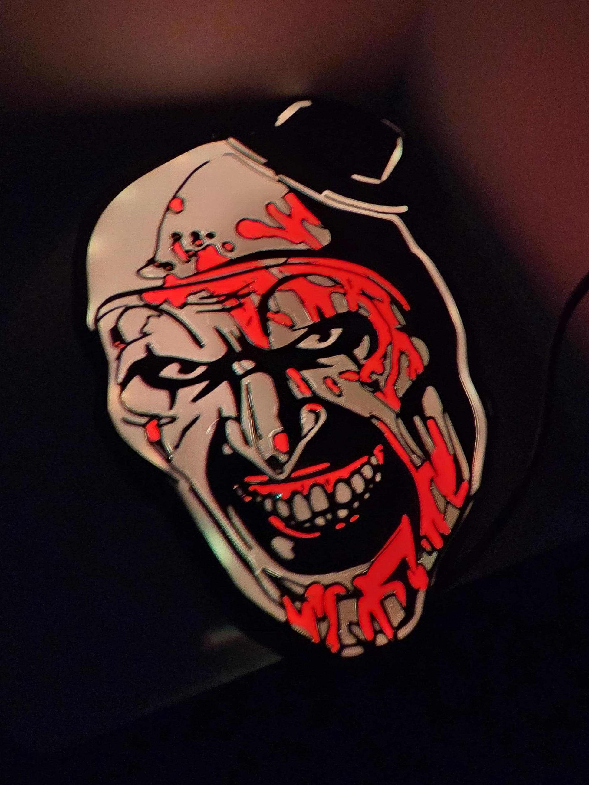 Terrifier art the clown lightbox with stand by 3dCurioPrints