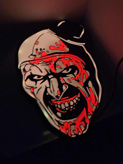 Terrifier art the clown lightbox with stand by 3dCurioPrints